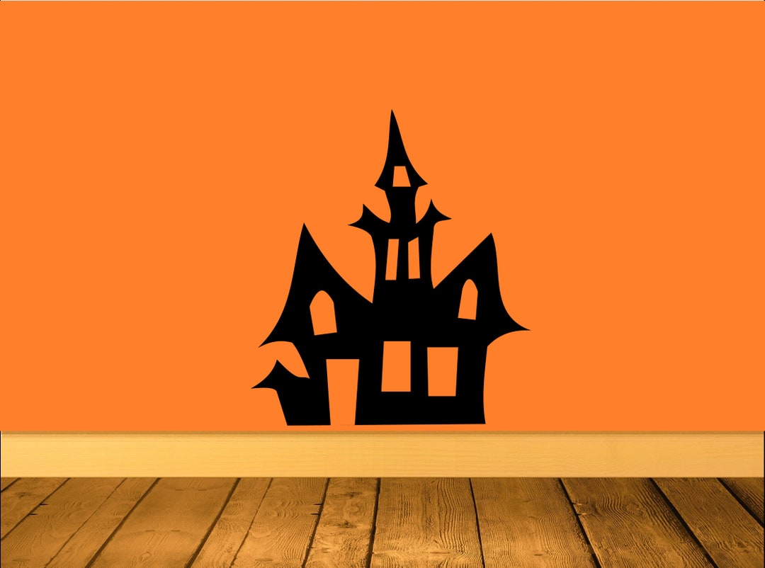 Haunted House Wall Decal Sticker by Decaltheory on Etsy - Etsy