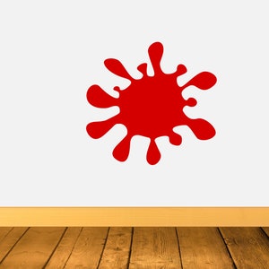 Blood splat vinyl decal or static cling decal by DecalTheory on Etsy
