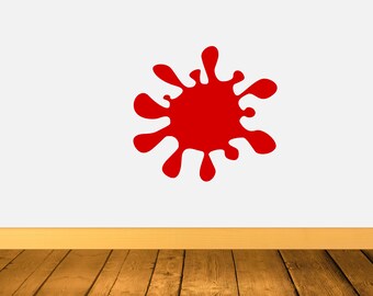 Blood splat vinyl decal or static cling decal by DecalTheory on Etsy