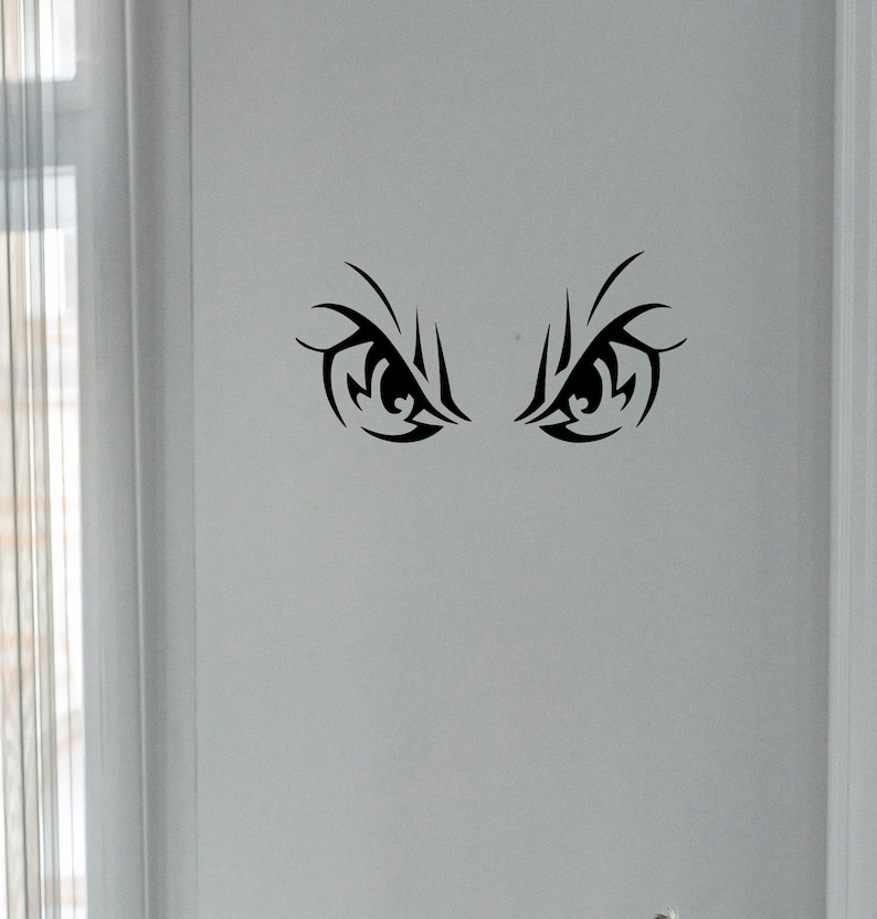 Monster eyes decal angry eyes decal demon eyes decal Etsy