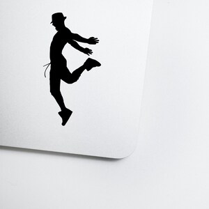 Flying man dance decal | dance sticker | Man dancing decal by DecalTheory on Etsy