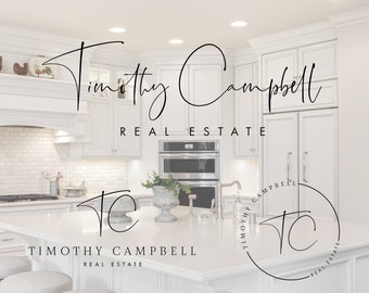 Premade Logo Design, Branding Package Realtor Logo Set, Realty Logo Design, Real Estate Watermark logo, Designer Branding Kit Package
