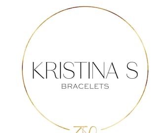 Jewelry logo design, Bracelet premade logo package, Circle gold Geometric logo, Branding Kit, Watermark, Custom package,