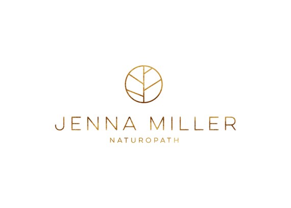Zen Logo Leaf Gold Naturopath Logo Organic Logo Natural Logo Etsy