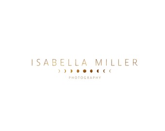 Watermark, Fairytail spiritual  elegant calligraphy logo, Whimsical branding logo, real estate gold logo, photography logo, Moon flower gold