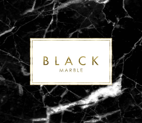 Designer Black Marble and Gold Premade Logo Design Custom | Etsy