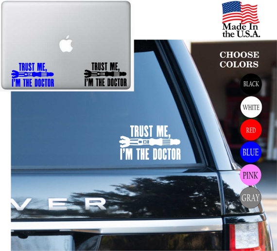 Doctor Who Tardis Decal Vinyl Car Window Sticker ANY SIZE FREE SHIPPING