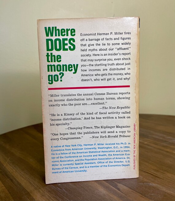 Rich Man Poor Man Written By Herman P Miller 1965 Etsy