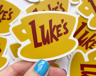 Pegatina para taza de café, diseño de estrellas huecas, vinilo amarillo impermeable, pegatina para botella de agua.