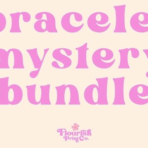 Mystery Friendship Bracelet Bundle, Beaded Pop Star Bracelets (Set of 7)