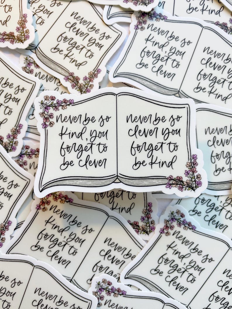 PEGATINA DE LIBRO, Calcomanía para Laptop, Amante de los libros, Calcomanía Stanley, Impermeable, Calcomanía de vinilo para Kindle, Amante de los libros, Calcomanía para botella de agua imagen 2