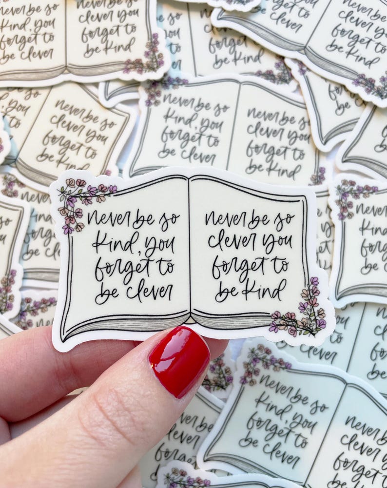 PEGATINA DE LIBRO, Calcomanía para Laptop, Amante de los libros, Calcomanía Stanley, Impermeable, Calcomanía de vinilo para Kindle, Amante de los libros, Calcomanía para botella de agua imagen 1