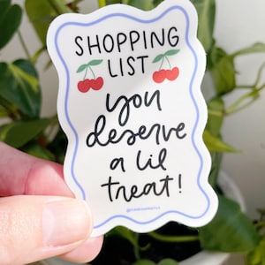LIL TREAT STICKER, Cherry Sticker, Stanley Decal, Waterproof Sticker, Kindle Sticker, Cute Sticker, Vinyl Sticker, Blue Sticker, Trendy