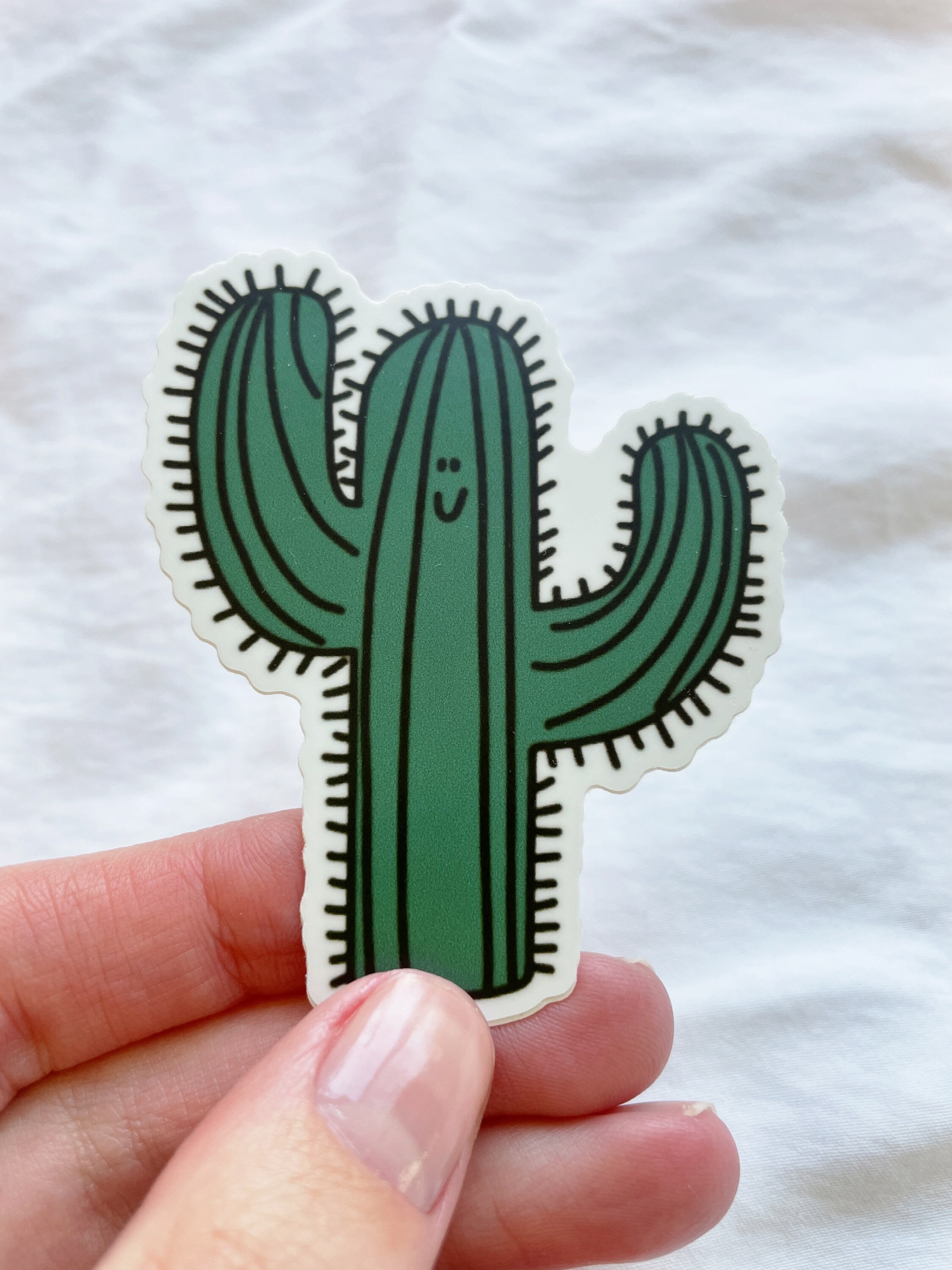 Cactus vinyl sticker waterproof cactus sticker cactus decal Etsy