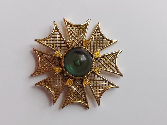 Maltese Cross Brooch - image 1