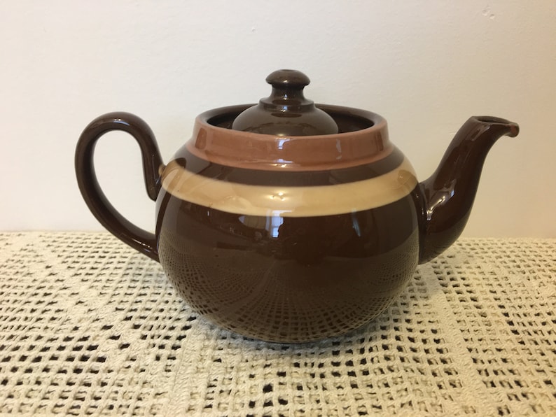 Teapot Brown Betty ALB Pottery England Etsy