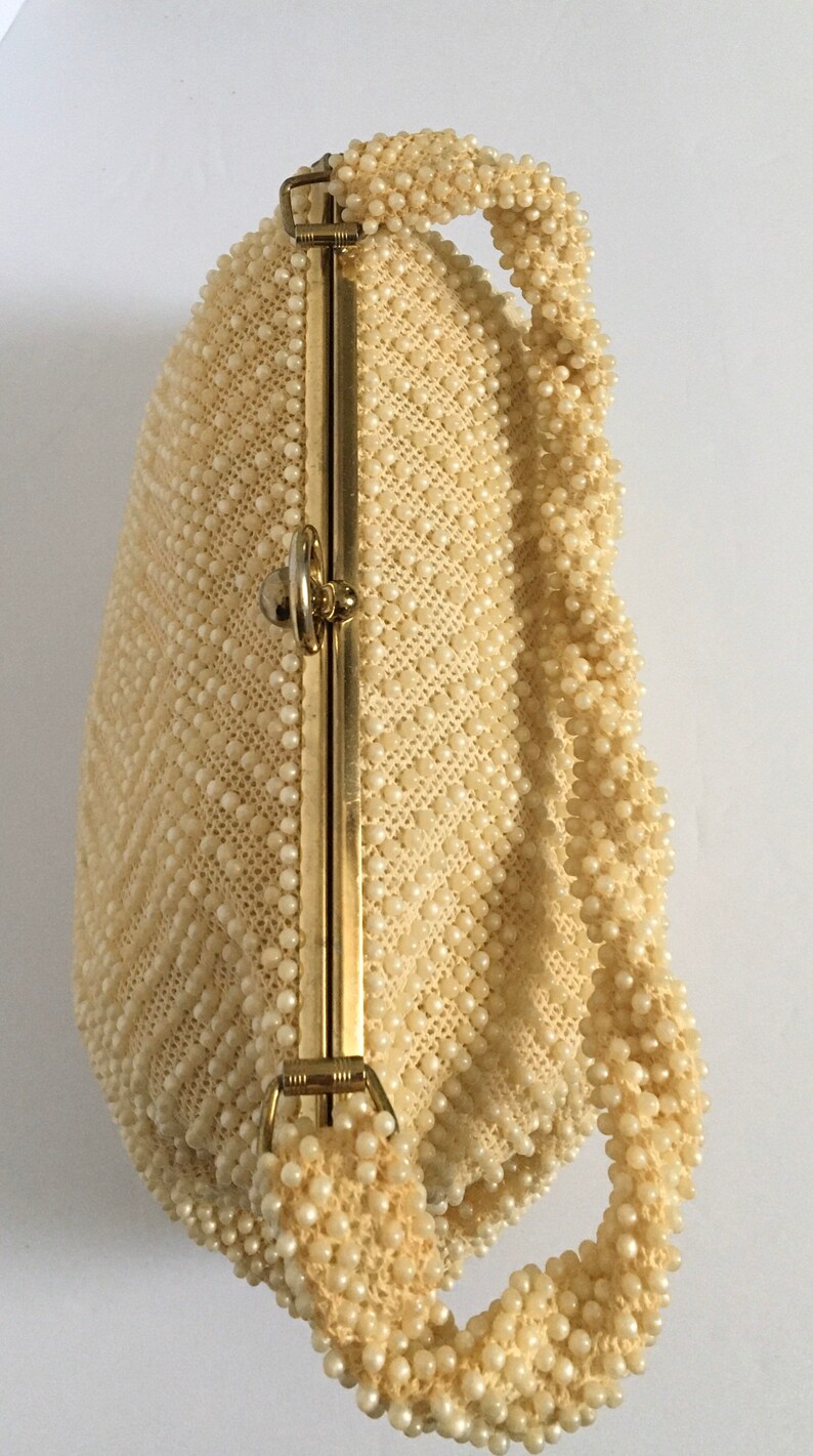 Lumured Purse Vintage 40s/ 50s Pearl Beaded - Etsy