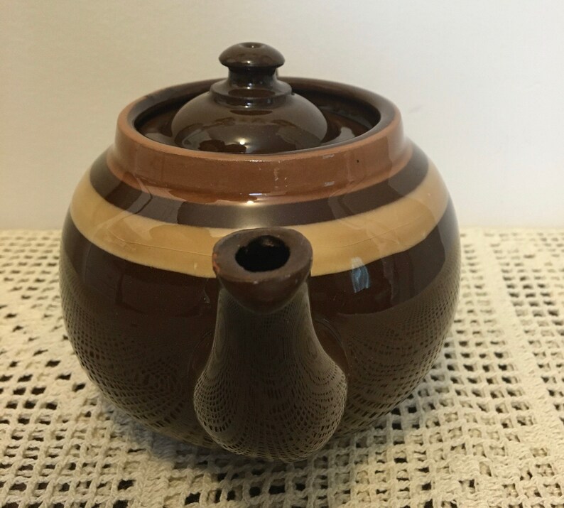 Teapot Brown Betty ALB Pottery England Etsy