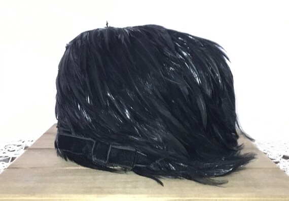 Black Feather Hat, 1950’s