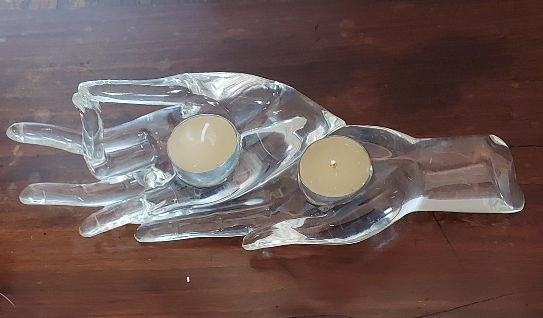 Mid Century Modern Hands Candle Holder Etsy