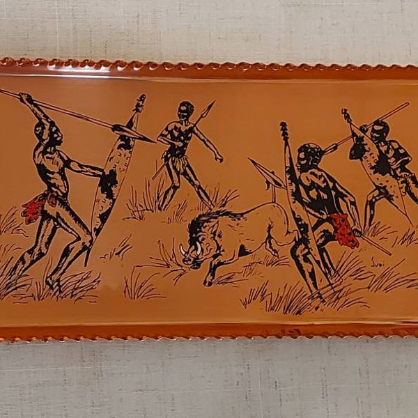 African Serving Tray Etsy