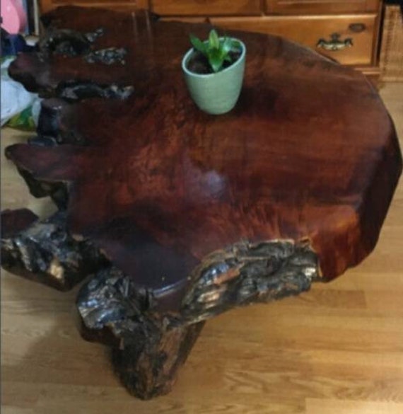 Redwood coffee table for cheap sale