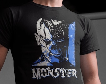 Frankenstein Monster Portrait T-Shirt, Classic Horror Graphic Tee