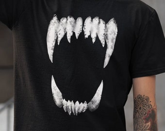Werewolf Teeth T-Shirt, Soft Cotton Unisex Tee