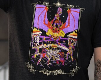Apocalyptic Wizard Dragon Bat T-Shirt, RPG Game Tee