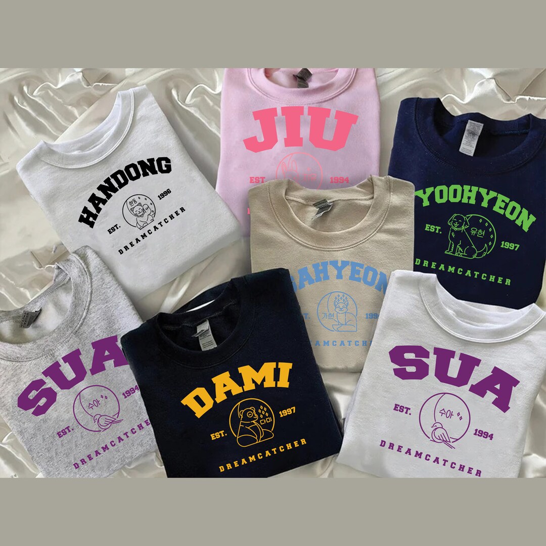 Dreamcatcher Custom Member Shirt Dreamcatcher Kpop Merch Etsy
