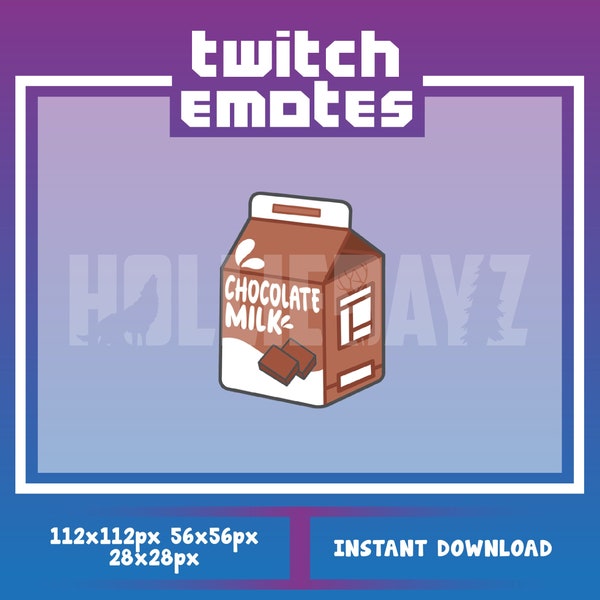 Chocolate milkshake Twitch Emote, Chocolate Emote, Chocolate milk Emotes, milkshake, milkshake emote, Chocolate milkshake