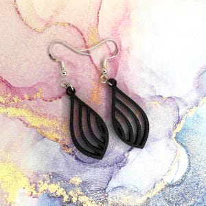 Cute Handmade TearDrop Earrings | Unique Gift | 3D Printed | Boho | Geometric