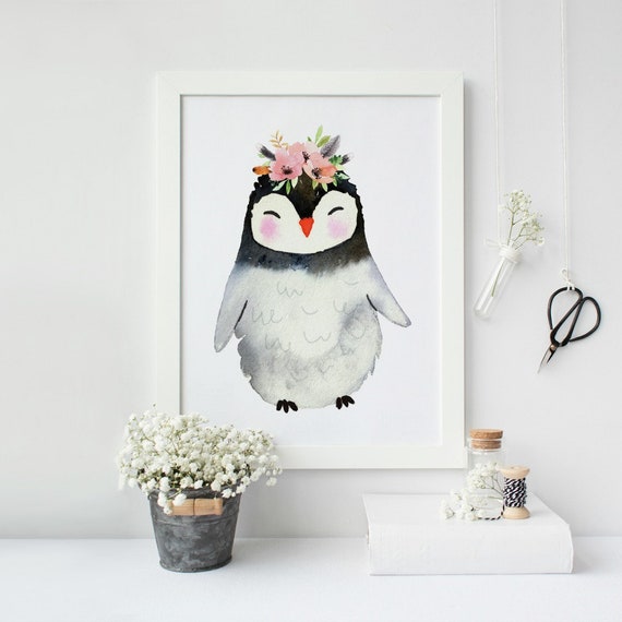 penguin nursery decor