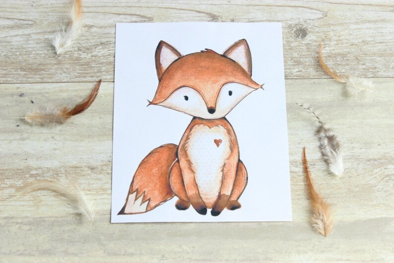 11 x 14 Woodland Nursery Decor Baby Room Wall Art Instant Download Woodland Animal Prints Digital Prints Woodland Nursery Wall Art