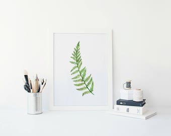 Botanical Fern Prints, Fern Print, Botanical Print, Botanical Art, Fern Art, Greenery Prints, Greenery Home Decor, Green Home Accessories