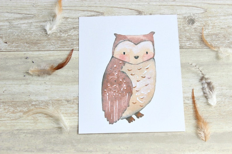 Woodland Nursery Wall Art Owl Print Owl Nursery Decor Owl Printable Woodland Nursery Decor Instant Download Rustic Nursery Decor
