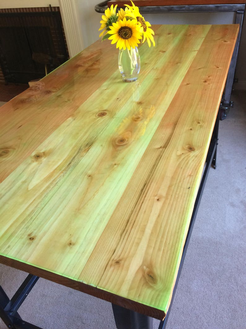 Farmhouse Wood Table Top, Butcher Block Workbench Top or Kitchen Island