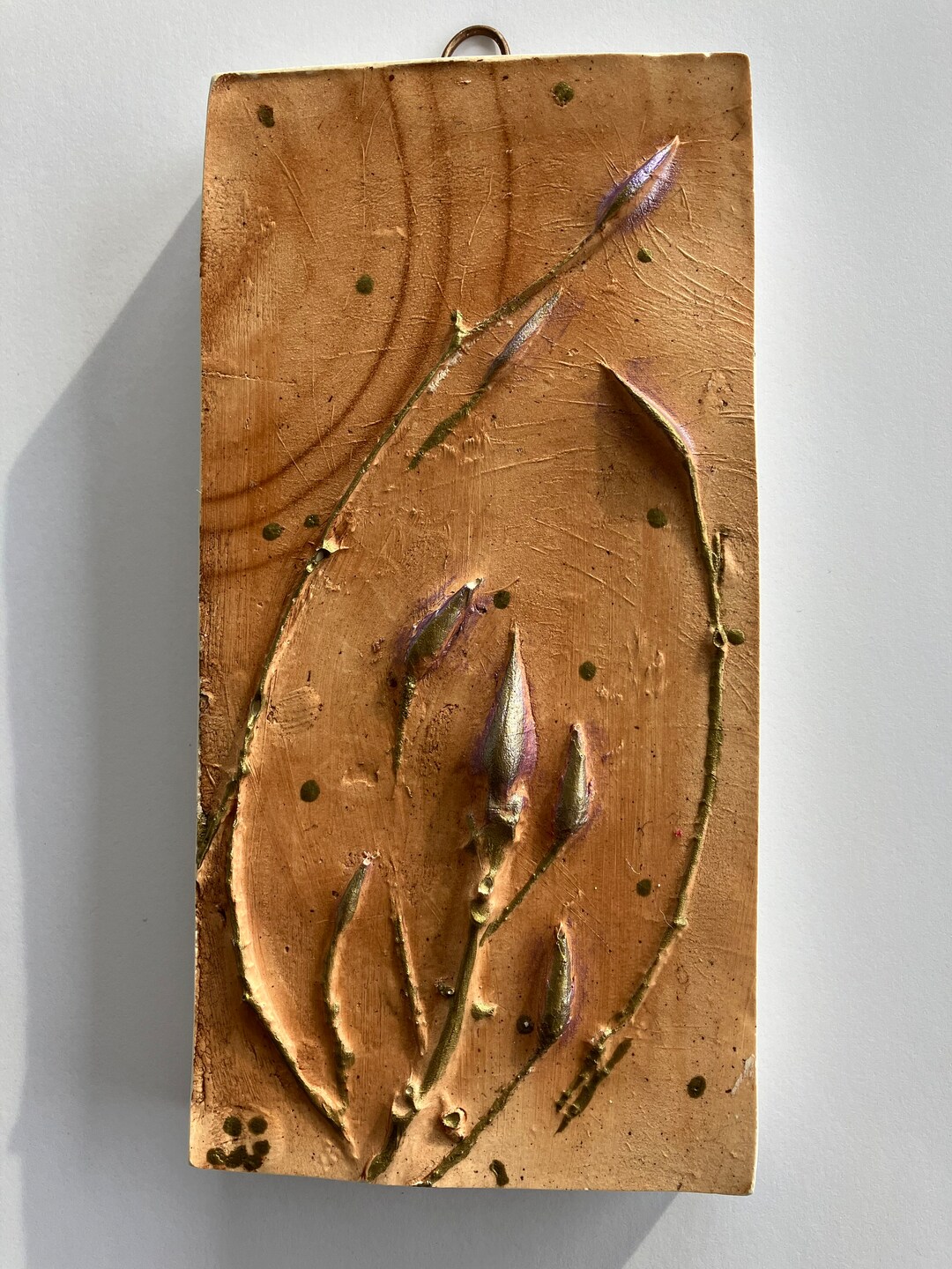 French Style Handmade Botanical Plaster of Paris Wall Hanging Etsy