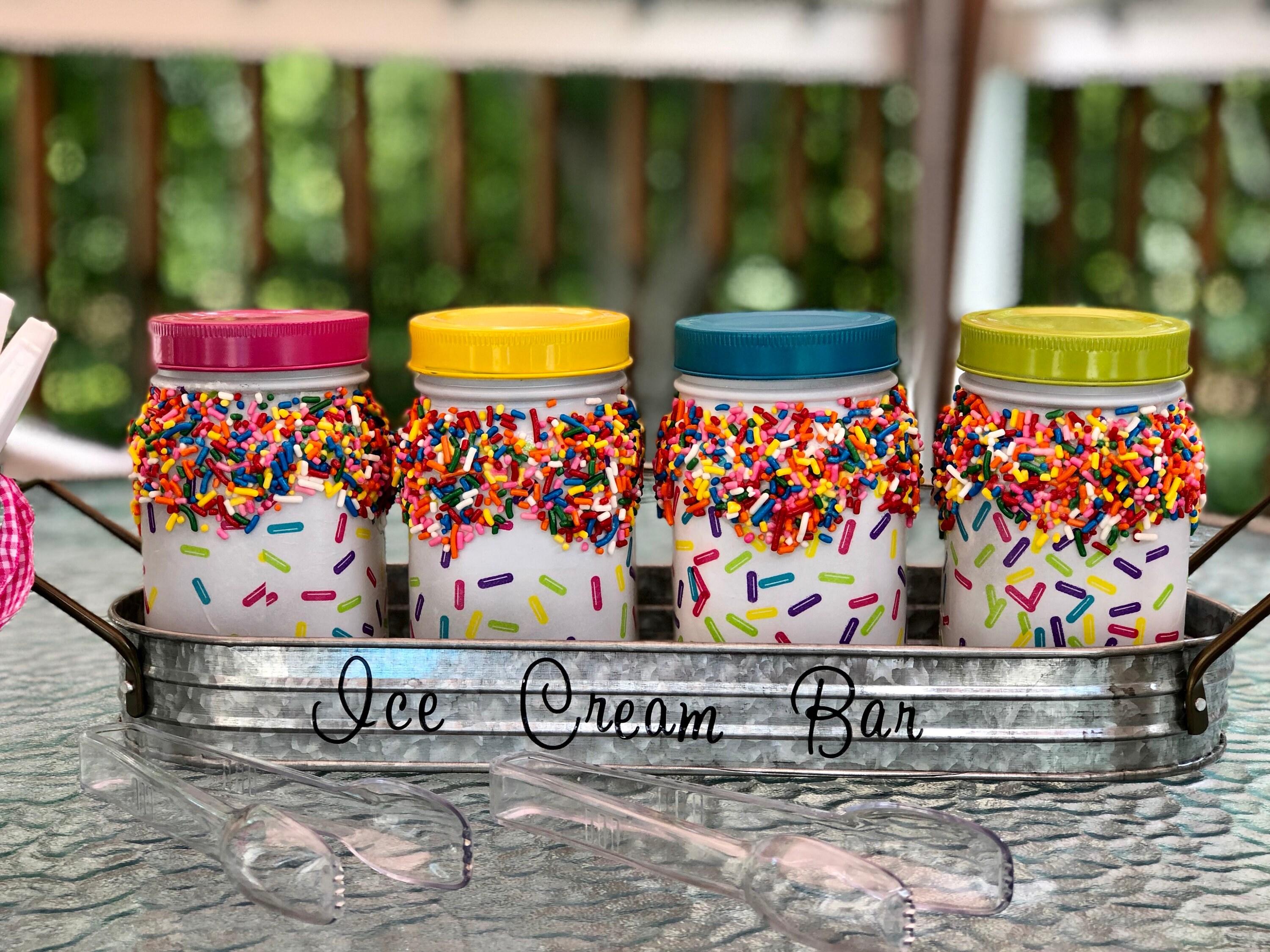 Ice cream bar jars, candy bar jars, lighted jars, candy bar jar set