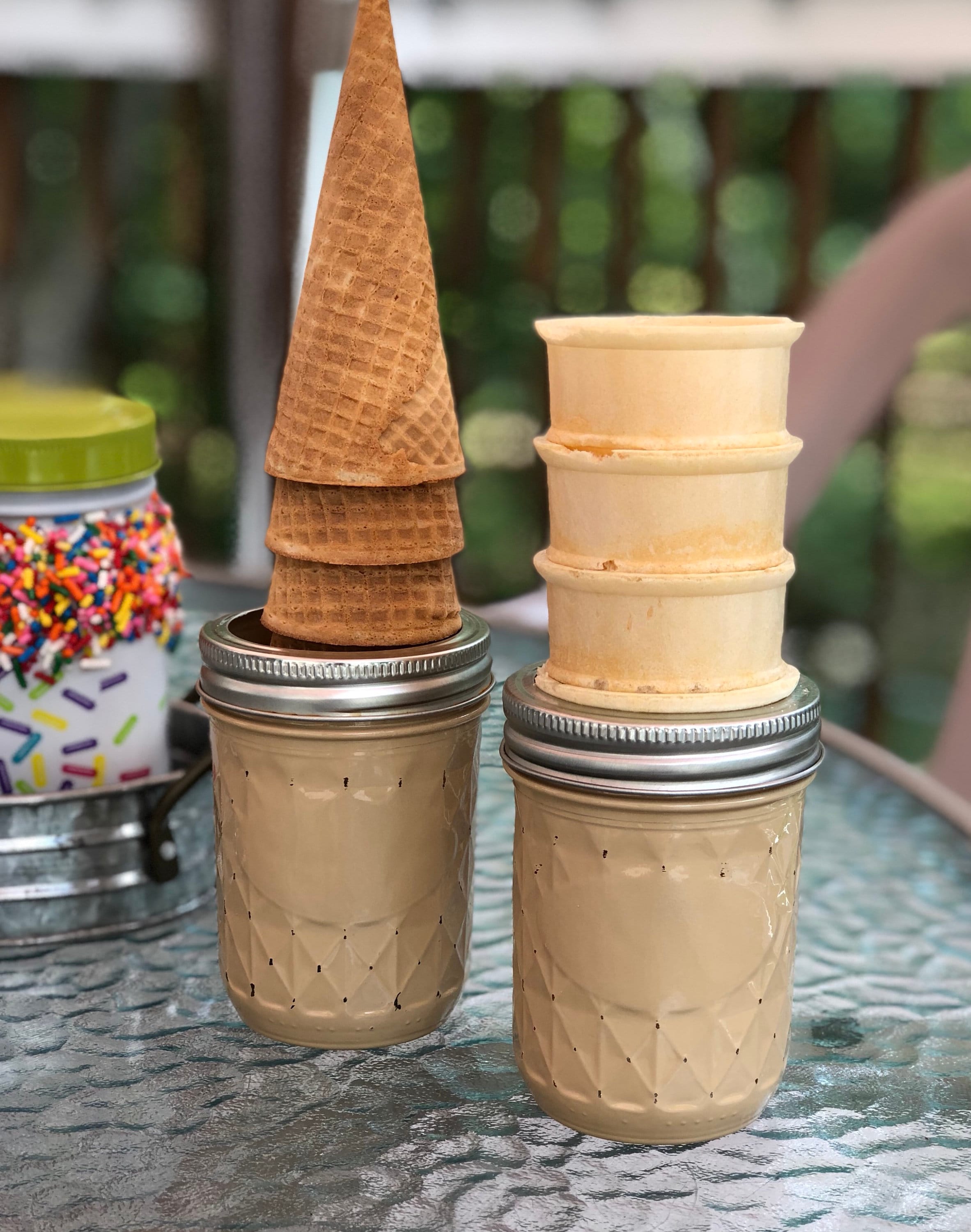 Ice cream bar jars, candy bar jars, lighted jars, candy bar jar set
