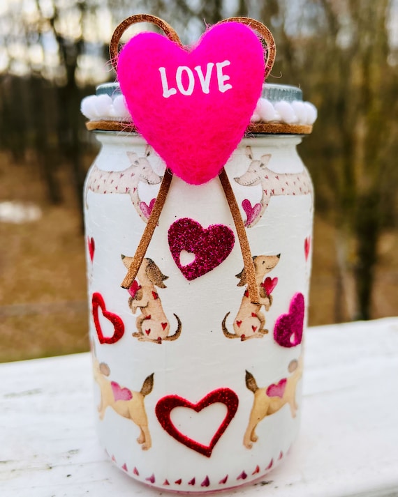 for the love of dogs lighted jar