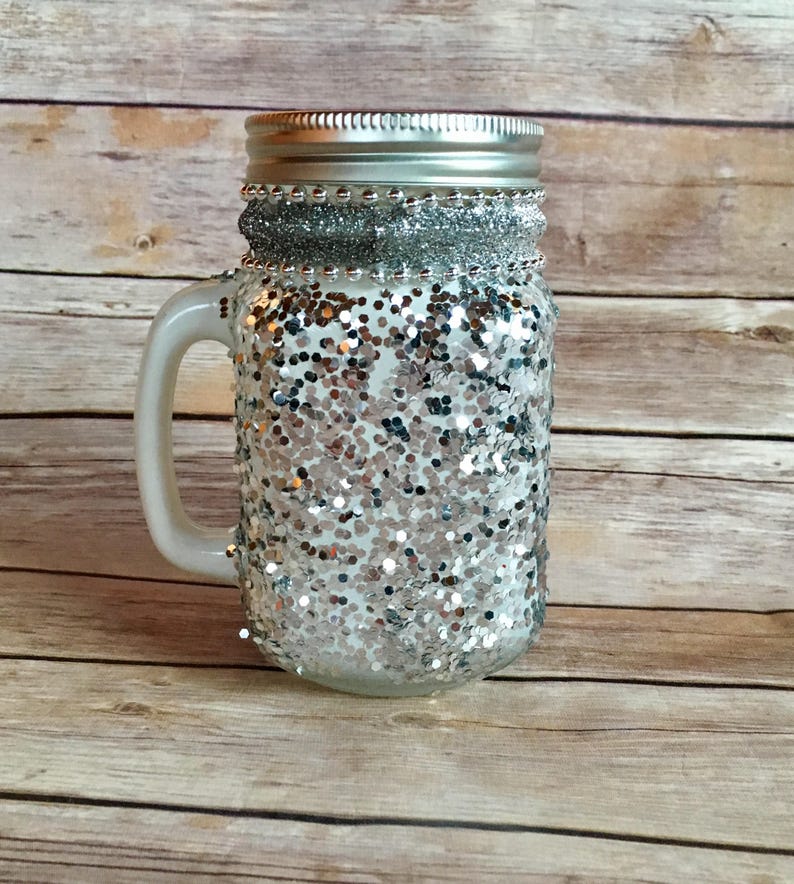 st patricks day silver mason jars