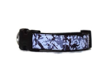 camo dog collar, camouflage dog collar, male dog collar, boy dog collar, black dog collar, nylon dog collar, adjustable dog collar