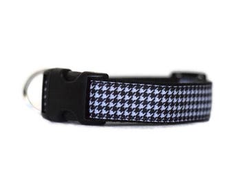 monochrome dog collar, black dog collar, boy dog collar, girl dog collar, female dog collar, male dog collar, luxury dog collar, nylon collar