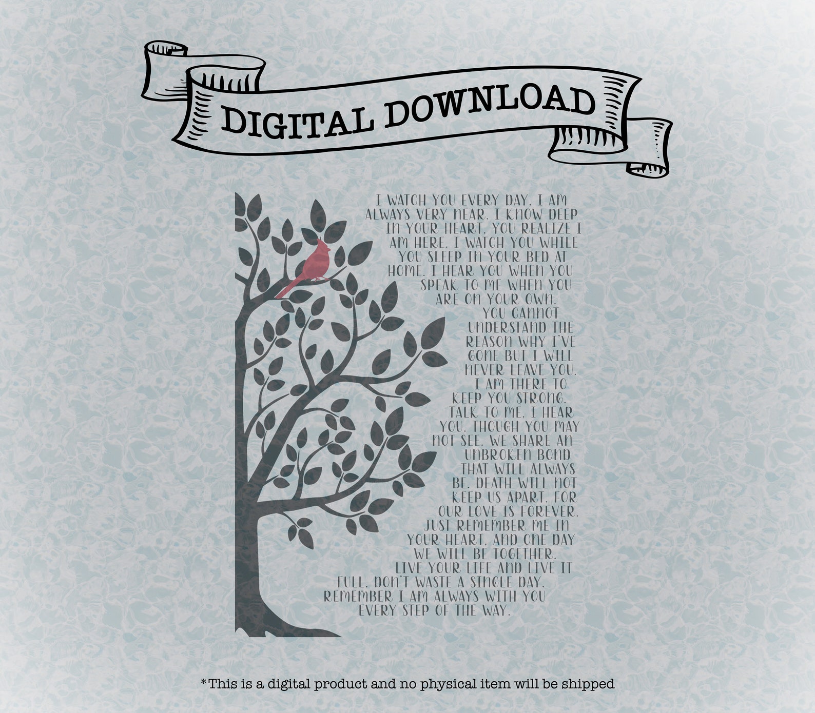 I Never Left You Memorial Poem Digital Download in Loving - Etsy