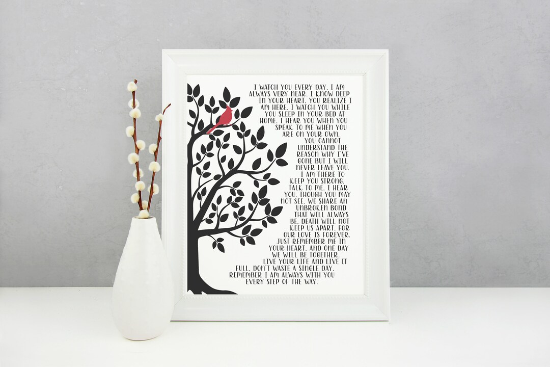 I Never Left You Memorial Poem Digital Download in Loving - Etsy