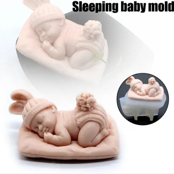 Baby mold soap making, candle making mold silicone mold baby