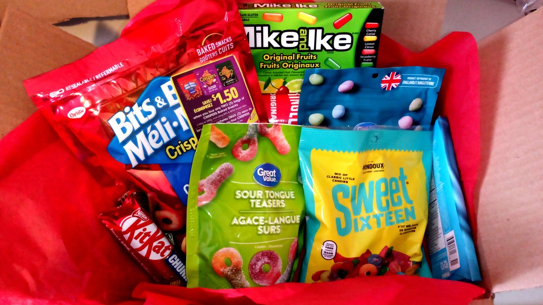 Candy Snack Box. 10 Surprise Snacks Canada and America Only.ships From