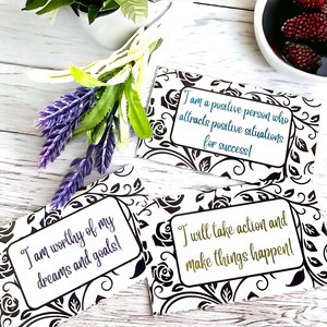 30 cartes d'affirmation positive ; Cartes inspirantes d'affirmations pour autonomiser, encourager, renforcer et élever ; Excellent cadeau en toute occasion