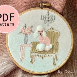 Pink Marie embroidery tutorial